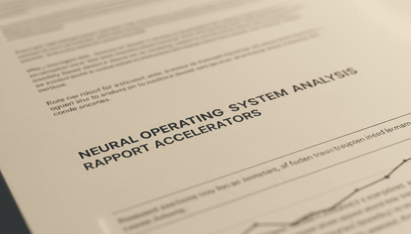 Close-up detail of dossier sections including Neural Operating System and Rapport Accelerators