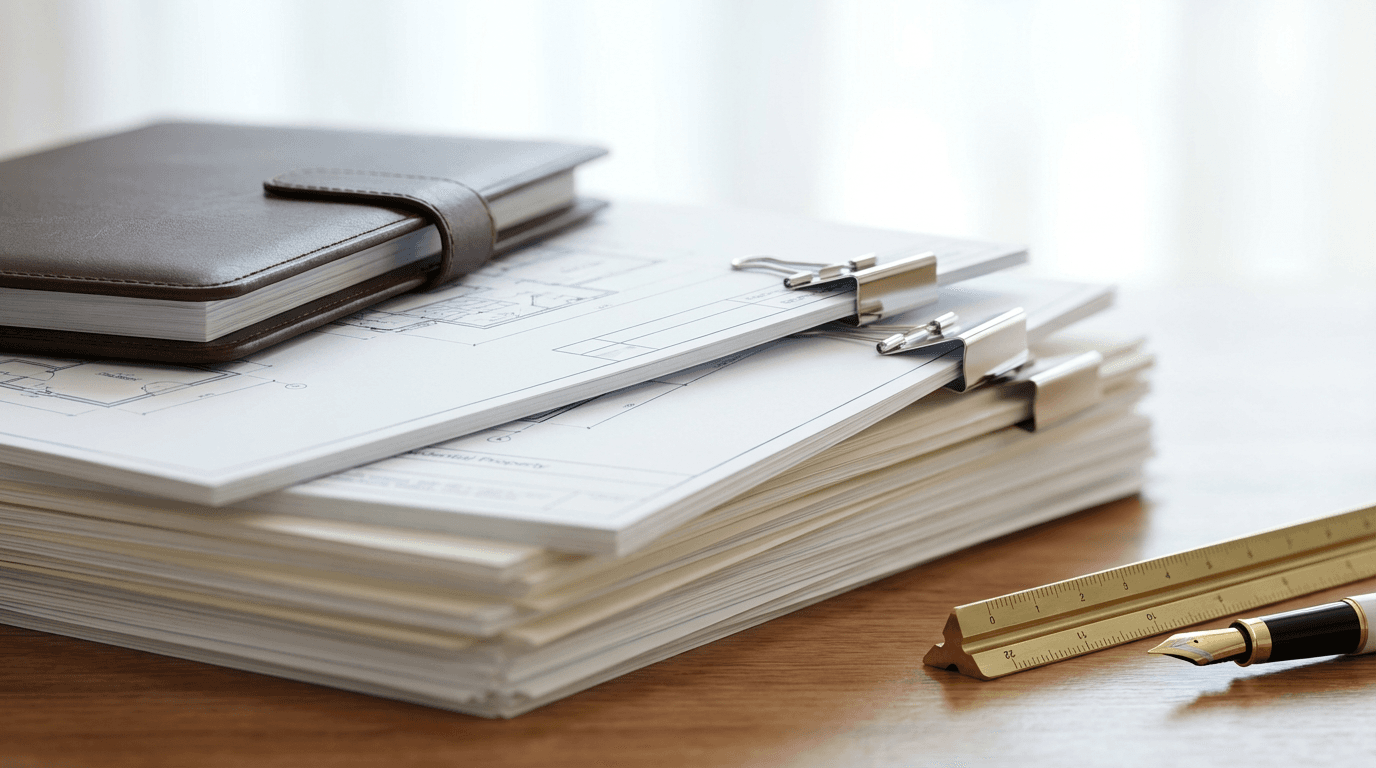 Close-up of detailed executive intelligence analysis